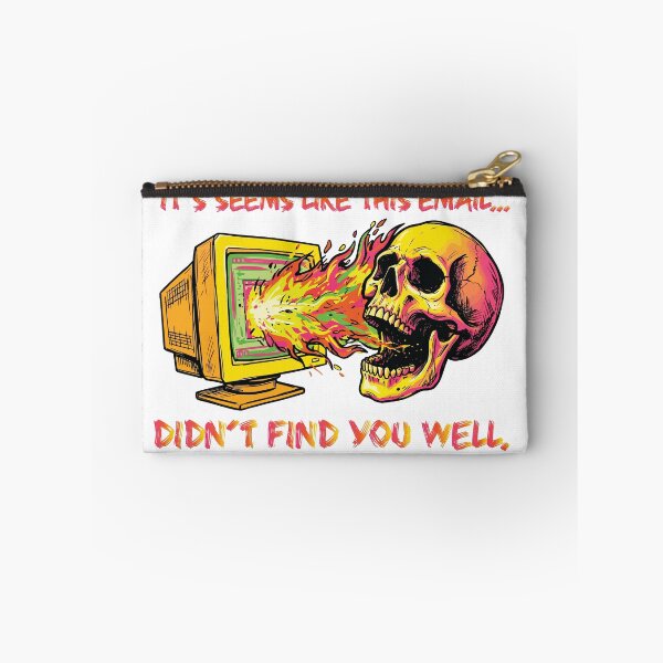 Item preview, Funny Corporate Email Humor Sarcastic Skeleton Retro Computer designed and sold by BHP Studio.