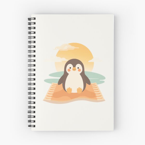 Item preview, Happy Penguin Beach Towel Sunny Day Kawaii Cute T-Shirt designed and sold by WrongGift.