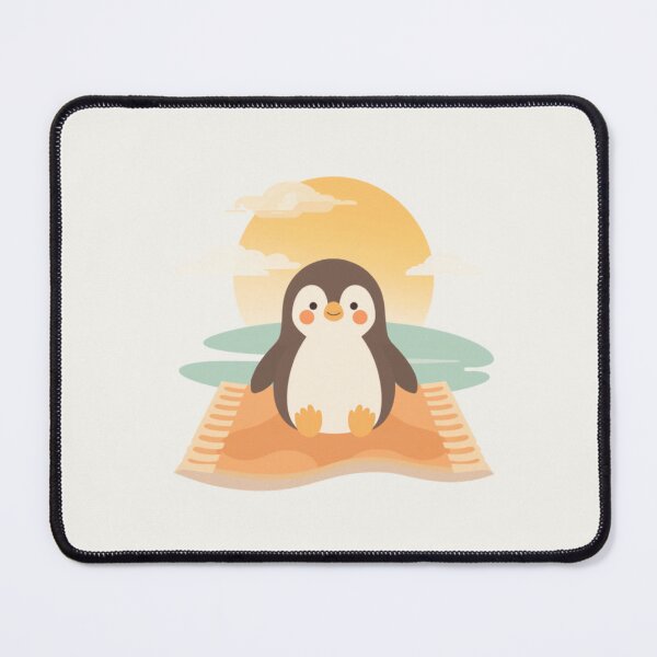 Item preview, Happy Penguin Beach Towel Sunny Day Kawaii Cute T-Shirt designed and sold by WrongGift.