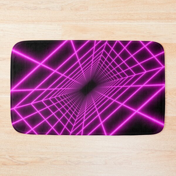 Item preview, Magenta Glow Rectangular Wireframe Tunnel designed and sold by Electric Shock!! Design.