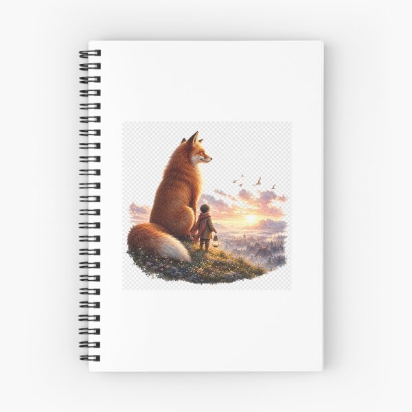 Item preview, The Fox Who Guards the Dawn Dreamy Fantasy Illustration designed and sold by TaiwoDesigns.