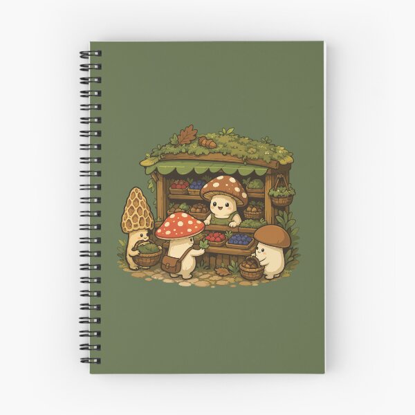 Item preview, Cute Mushroom Farmers Market Cottagecore designed and sold by SimplePoDesign.
