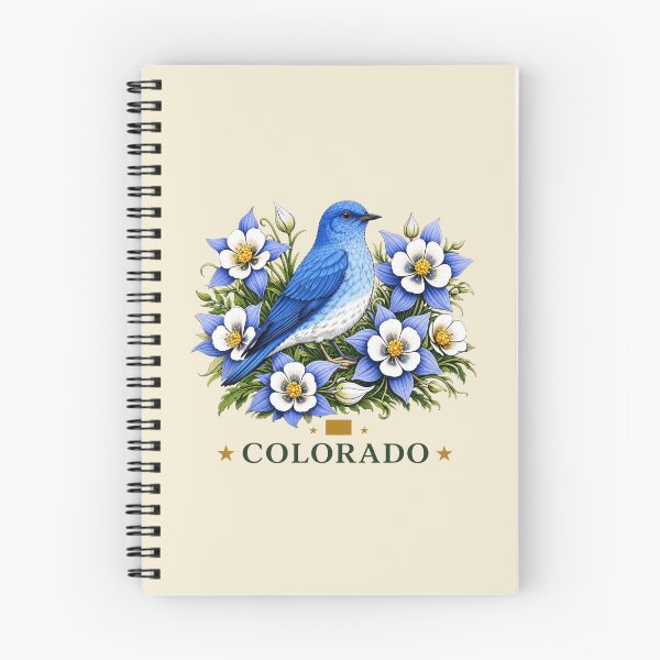 Item preview, Colorado Bluebird & Columbine Homage designed and sold by The-Drip-Studio.