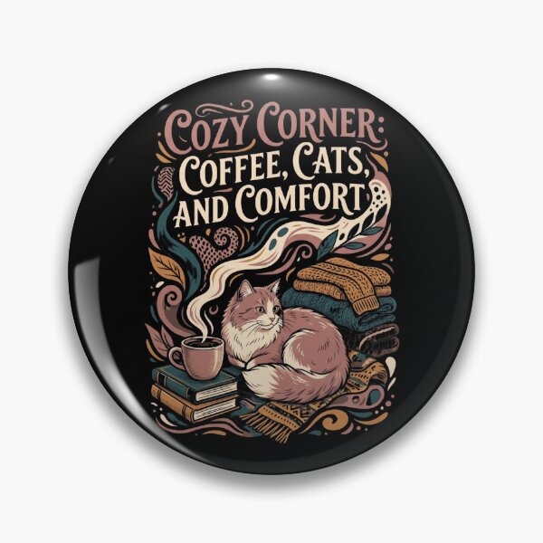 Item preview, Cozy Corner Coffee Cats and Comfort  designed and sold by Sketchlegacy.