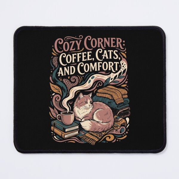 Item preview, Cozy Corner Coffee Cats and Comfort  designed and sold by Sketchlegacy.