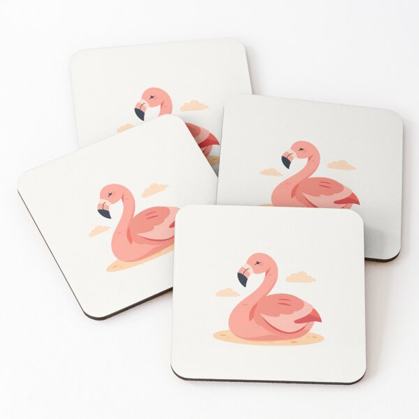 Item preview, Dreamy Pink Flamingo Soft Clouds Kawaii Cute Animal T-Shirt designed and sold by WrongGift.