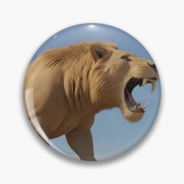 Item preview, Majestic Roaring White Lion | Powerful Wildlife Animal Art Design designed and sold by Bhaskar Digital Art.