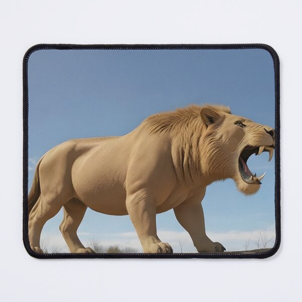 Item preview, Majestic Roaring White Lion | Powerful Wildlife Animal Art Design designed and sold by Bhaskar Digital Art.