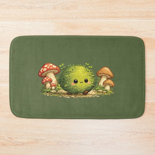 Item preview, Cute Kawaii Moss Ball Forest Spirit designed and sold by SimplePoDesign.