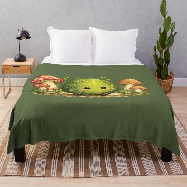 Item preview, Cute Kawaii Moss Ball Forest Spirit designed and sold by SimplePoDesign.