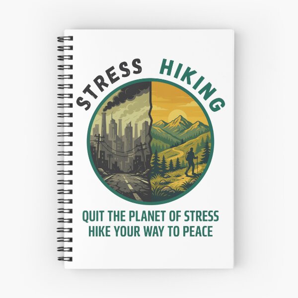 Item preview, Stress Hiking Shirt Design - Quit The Planet Of Stress Hike Your Way To Peace designed and sold by Gabe1983.