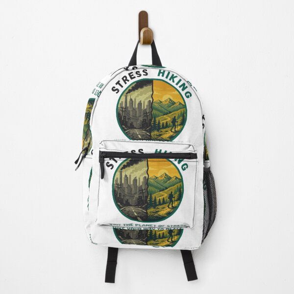 Item preview, Stress Hiking Shirt Design - Quit The Planet Of Stress Hike Your Way To Peace designed and sold by Gabe1983.
