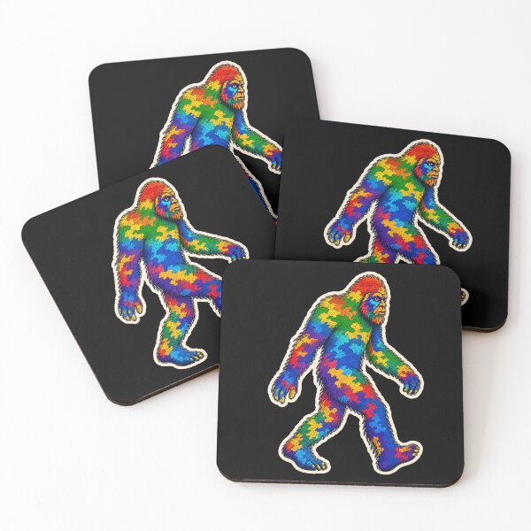 Item preview, Rainbow Camouflage Bigfoot Sasquatch Colorful Cryptid Design designed and sold by Swanny's Custom T-shirt and Gift Designs.