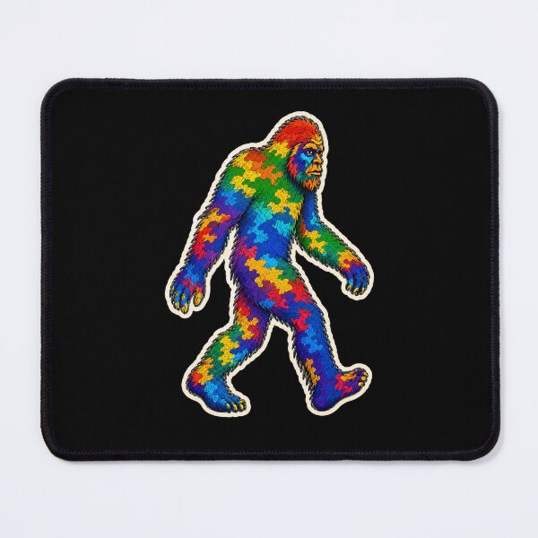Item preview, Rainbow Camouflage Bigfoot Sasquatch Colorful Cryptid Design designed and sold by Swanny's Custom T-shirt and Gift Designs.