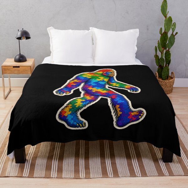 Item preview, Rainbow Camouflage Bigfoot Sasquatch Colorful Cryptid Design designed and sold by Swanny's Custom T-shirt and Gift Designs.