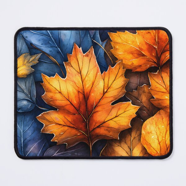 Item preview, Hearts 20 - Autumn Heart of Yellow and Blue Leaves designed and sold by NikaNavi.