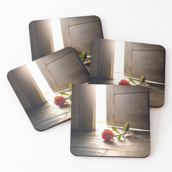 Item preview, Red Rose Laying on a Wooden Floor designed and sold by Maria Dryfhout.