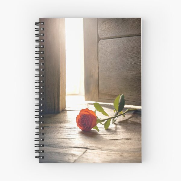 Item preview, Red Rose Laying on a Wooden Floor designed and sold by Maria Dryfhout.