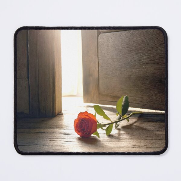 Item preview, Red Rose Laying on a Wooden Floor designed and sold by Maria Dryfhout.