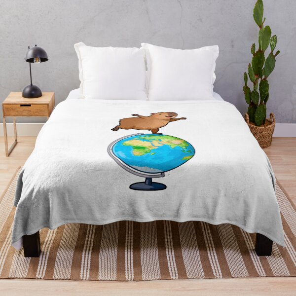 Item preview, Cute Capybara Riding a Classroom Globe | Back to School Sticker designed and sold by OksArtStudio.