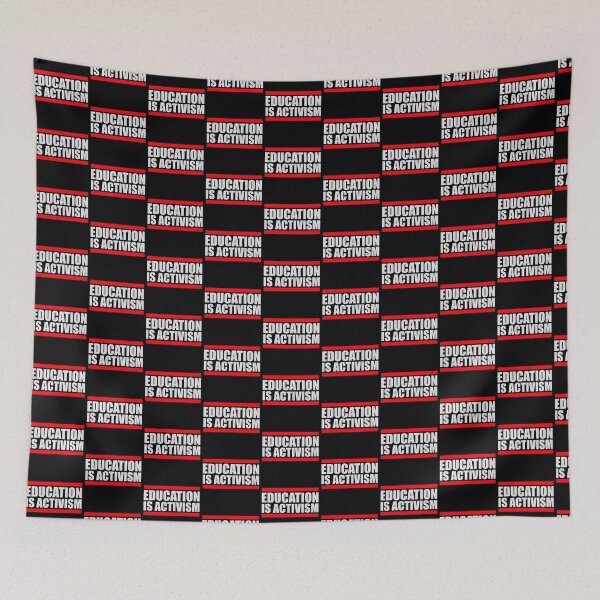Item preview, Education Is Activism Bold Statement Teacher Quote designed and sold by shirt-o-mat.