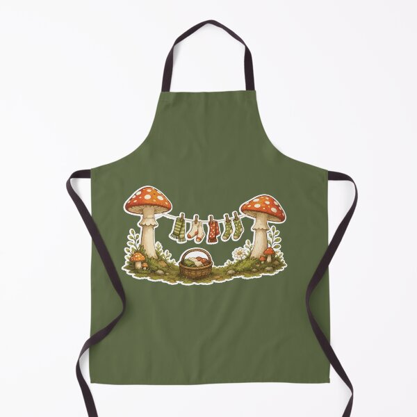 Item preview, Cozy Mushroom Laundry Day Sticker Cottagecore Forest designed and sold by SimplePoDesign.