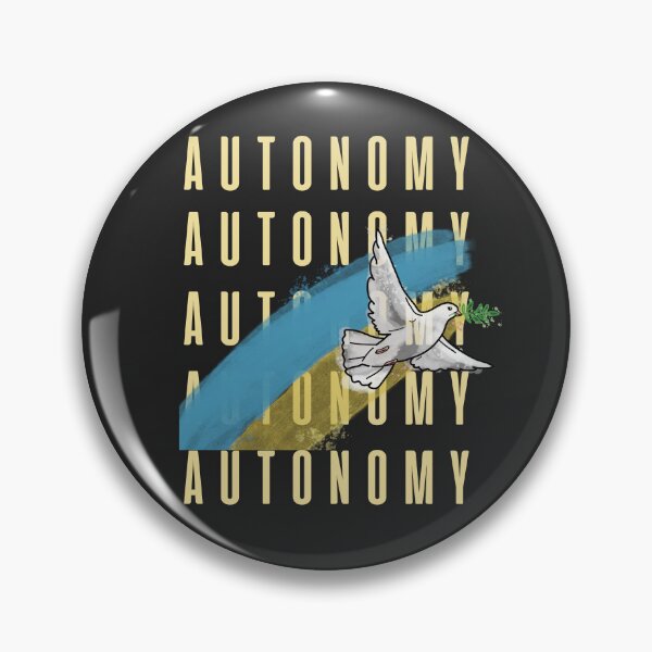 Item preview, Autonomy Peace Dove Abstract Yellow Blue Art designed and sold by EchoPrint Co..