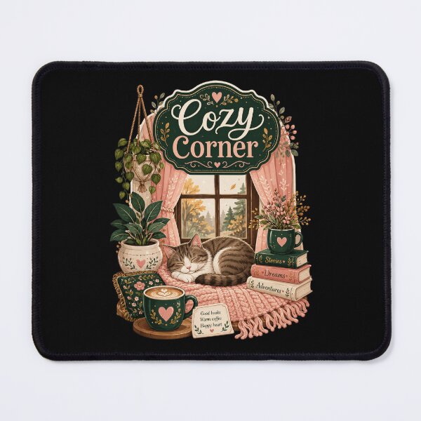 Item preview, Cozy Corner Cat Coffee Nook designed and sold by Sketchlegacy.
