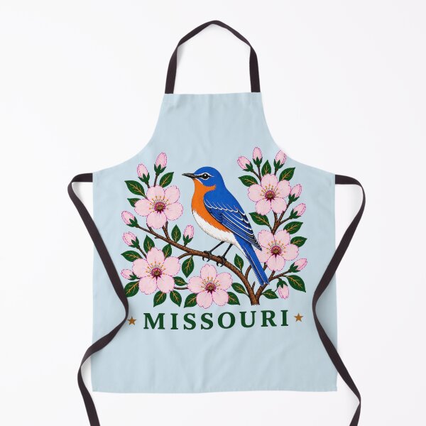 Item preview, Missouri Bluebird & Hawthorn Blossom Homage designed and sold by The-Drip-Studio.