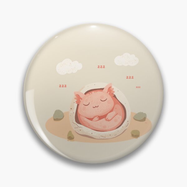 Item preview, Sleepy Pink Axolotl Nap Time Cozy Kawaii T-Shirt designed and sold by WrongGift.