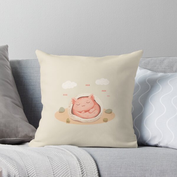 Item preview, Sleepy Pink Axolotl Nap Time Cozy Kawaii T-Shirt designed and sold by WrongGift.