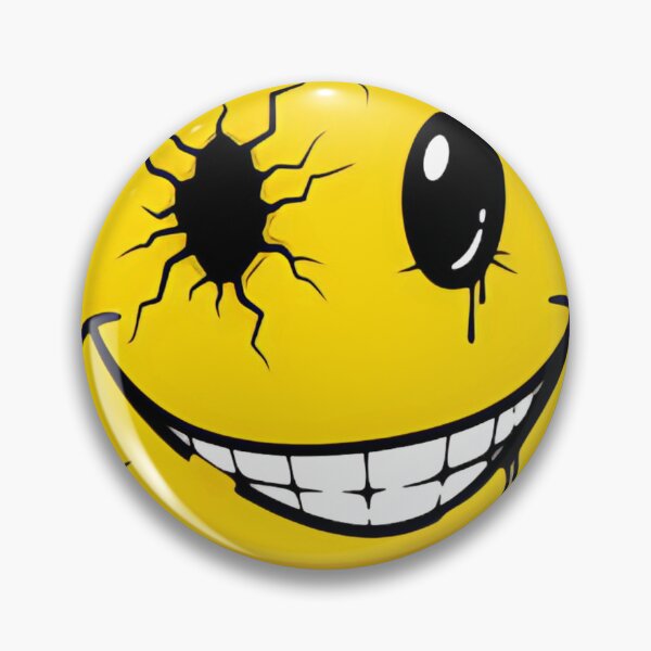 Item preview, Worn Cracked Smiley sticker designed and sold by StreetArtDecal.