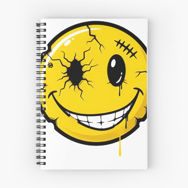 Item preview, Worn Cracked Smiley sticker designed and sold by StreetArtDecal.