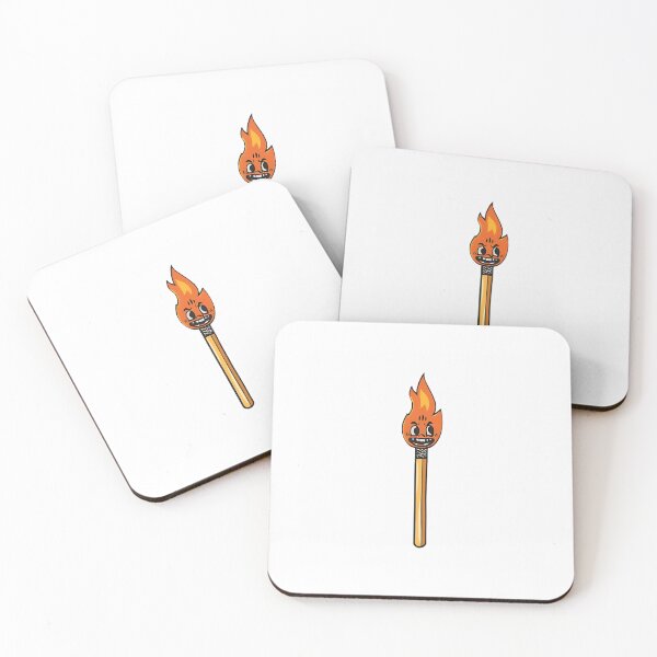 Item preview, Vintage Retro Matchstick Flame Mascot - Funny Cartoon Fire Burning Dark Humor Sticker Design designed and sold by RareVisuals.