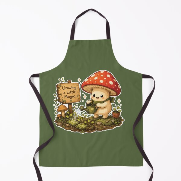 Item preview, Growing a Little Magic Mushroom Sticker Cute Cottagecore designed and sold by SimplePoDesign.