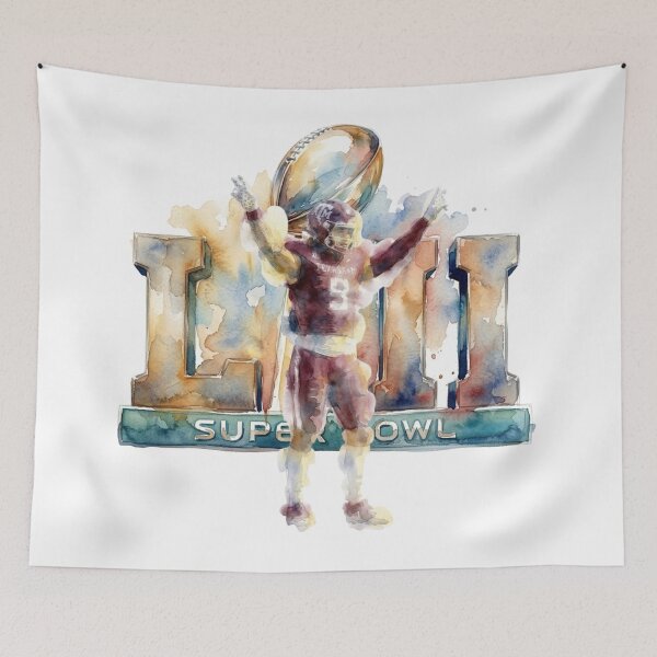Item preview, Watercolor Football Championship Super Bowl Victory Art designed and sold by cucuzeus.