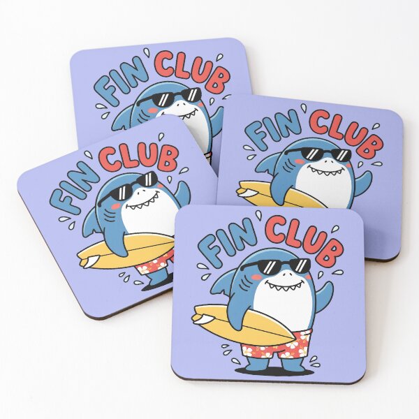 Item preview, Fin Club – Cute Surf Shark Design designed and sold by Sea Gem.