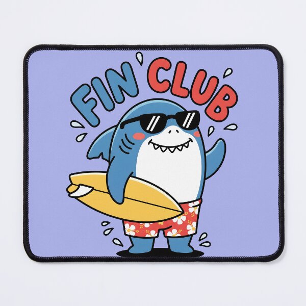 Item preview, Fin Club – Cute Surf Shark Design designed and sold by Sea Gem.