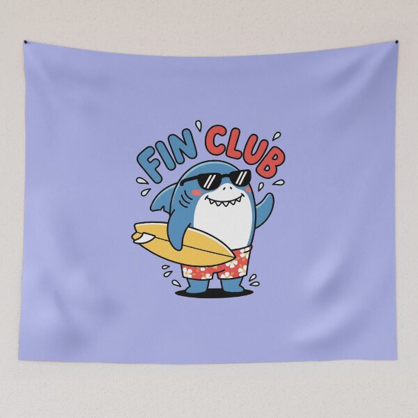 Item preview, Fin Club – Cute Surf Shark Design designed and sold by Sea Gem.