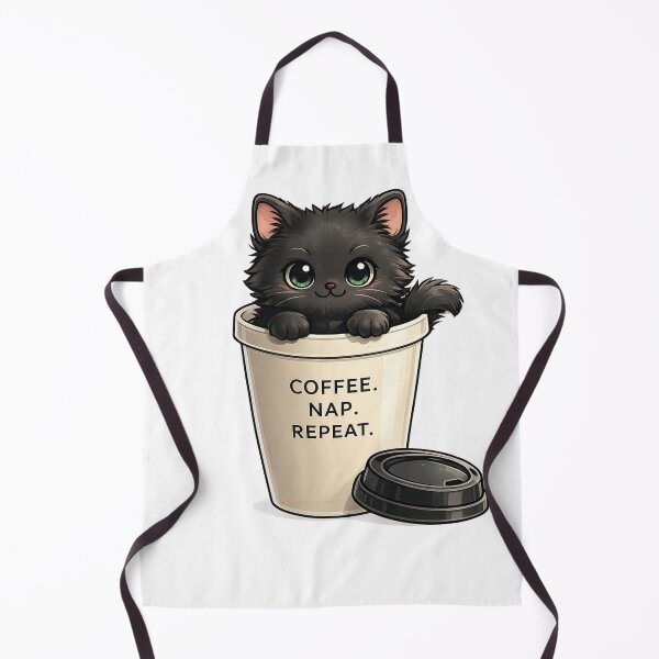 Item preview, Black Cat Inside Coffee Mug Sticker | Cute Coffee Cat Gift designed and sold by Skedart.