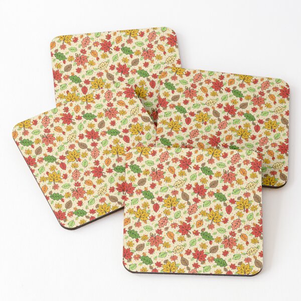 Item preview, Autumn Leaves Doodle Pattern Cozy Fall Foliage designed and sold by CI Creative Design LLC.