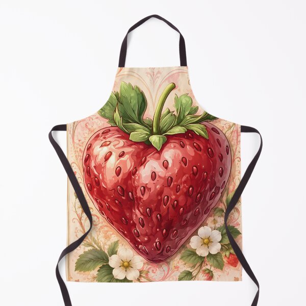 Item preview, Hearts 21 - Sweet Strawberry Heart Vintage Illustration designed and sold by NikaNavi.