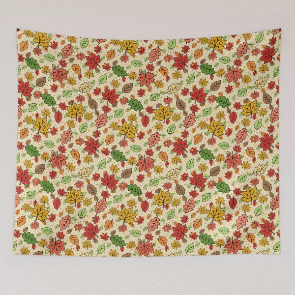 Item preview, Autumn Leaves Doodle Pattern Cozy Fall Foliage designed and sold by CI Creative Design LLC.