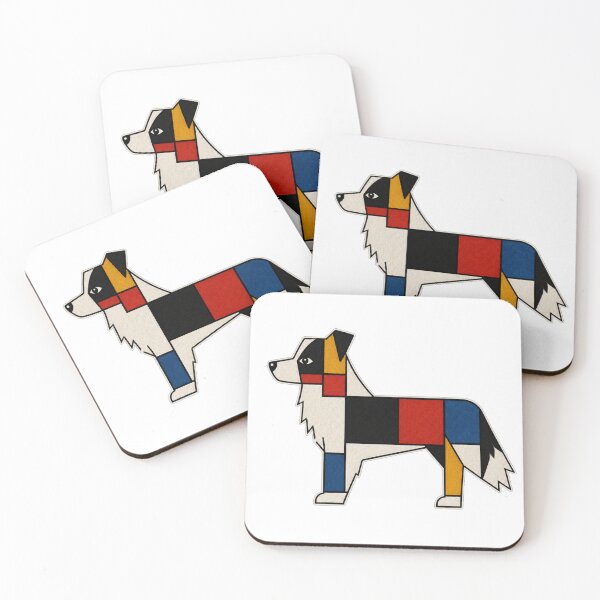 Item preview, Mondrian Border Collie designed and sold by BarkhausStudio.