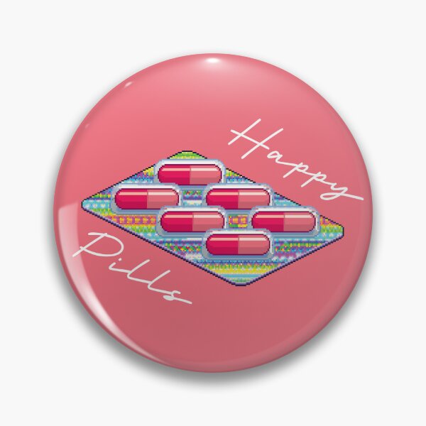 Item preview, Happy Pills (on Peachy Pink) designed and sold by PawsitiveMum3.