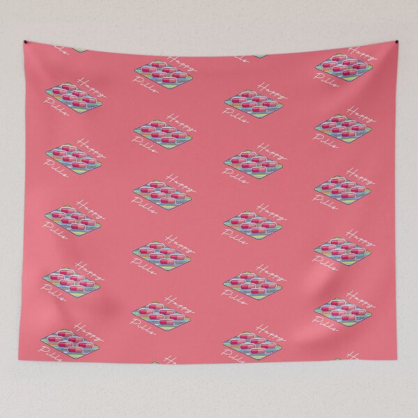 Item preview, Happy Pills (on Peachy Pink) designed and sold by PawsitiveMum3.