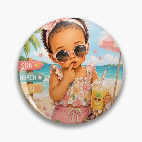 Item preview, Summer Haneen | Cute Kawaii Beach Girl | Tropical Vacation Cartoon designed and sold by Haneendesign.