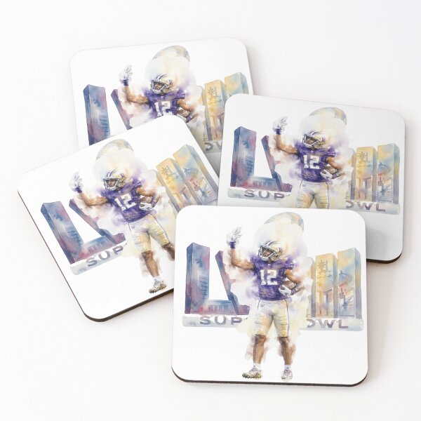 Item preview, Watercolor Super Bowl LIX Football Player Design - Purple and Gold Team Colors designed and sold by cucuzeus.