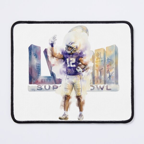 Item preview, Watercolor Super Bowl LIX Football Player Design - Purple and Gold Team Colors designed and sold by Turnersports.