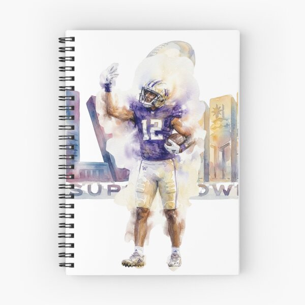 Item preview, Watercolor Super Bowl LIX Football Player Design - Purple and Gold Team Colors designed and sold by cucuzeus.